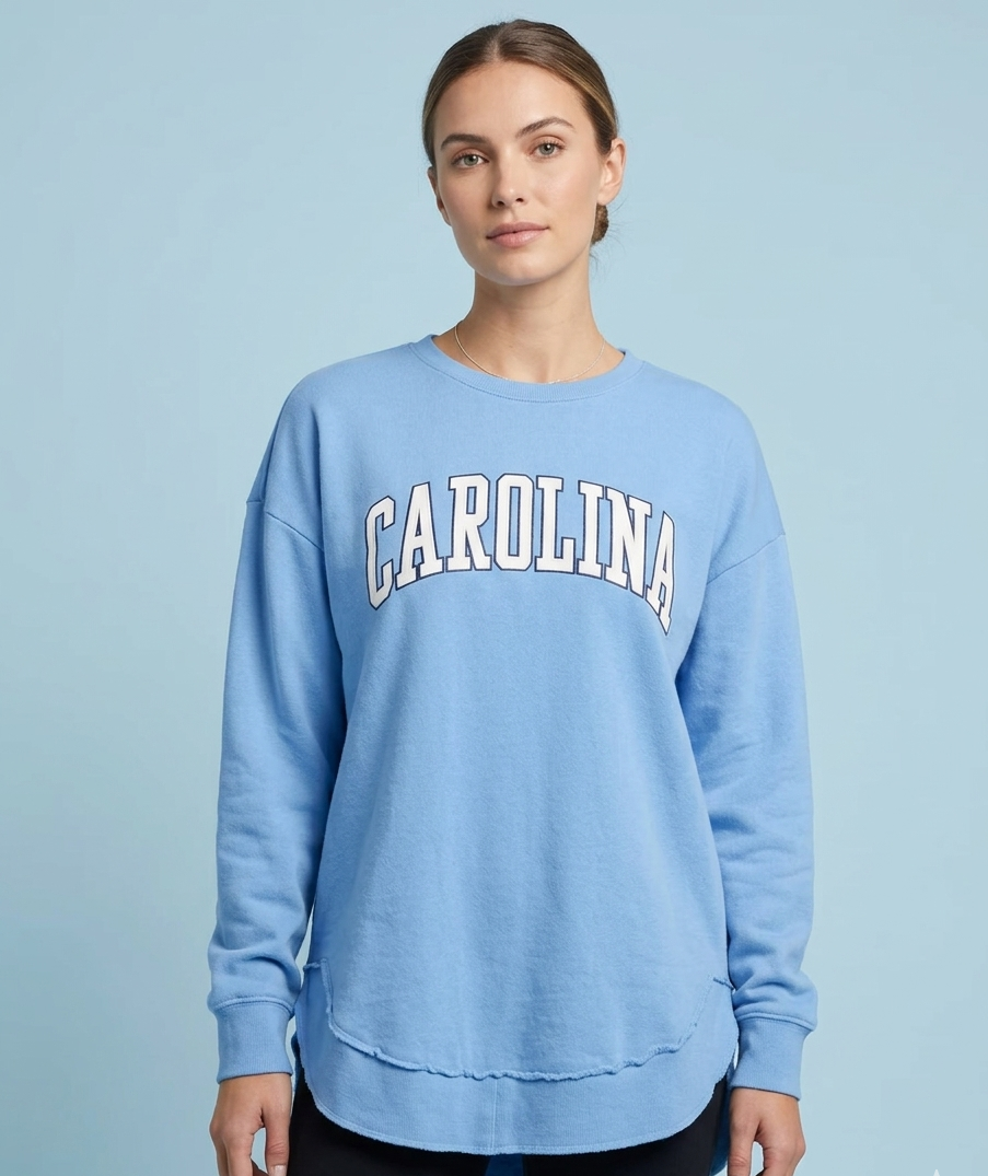Carolina Tackle Twill Varsity Crewneck