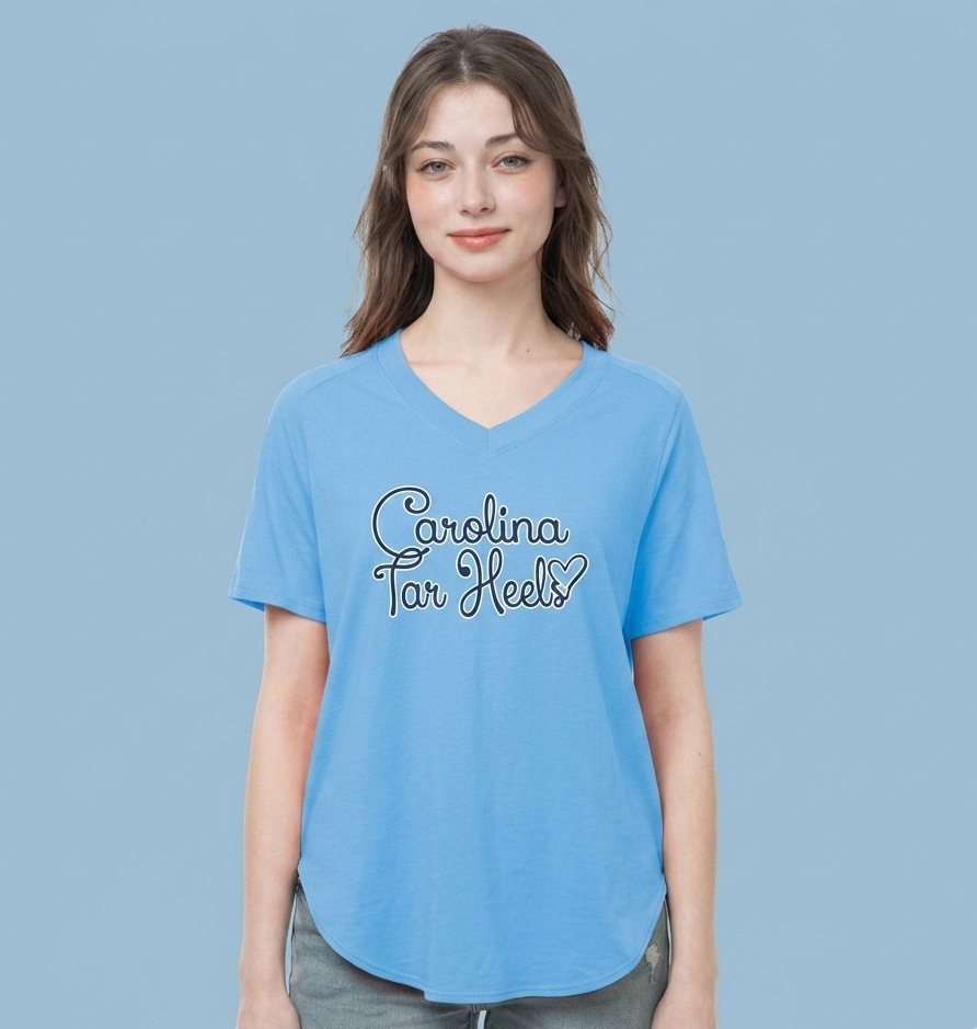 Carolina Tar Heels Blue Swirl Top