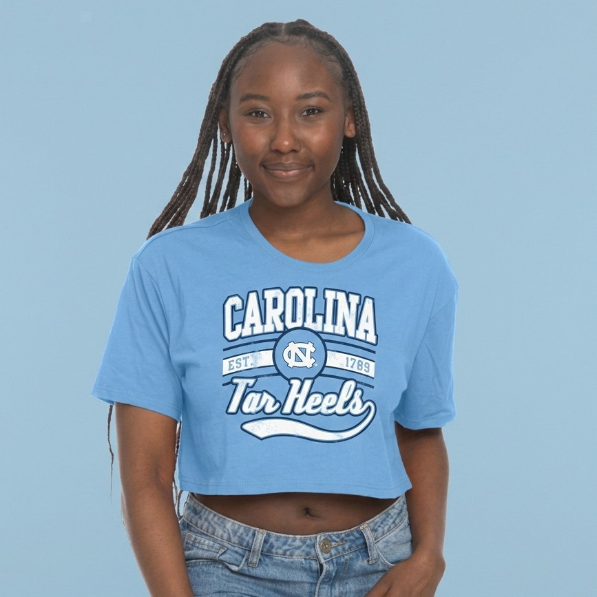 Carolina Tar Heels Boxy Crop Tee