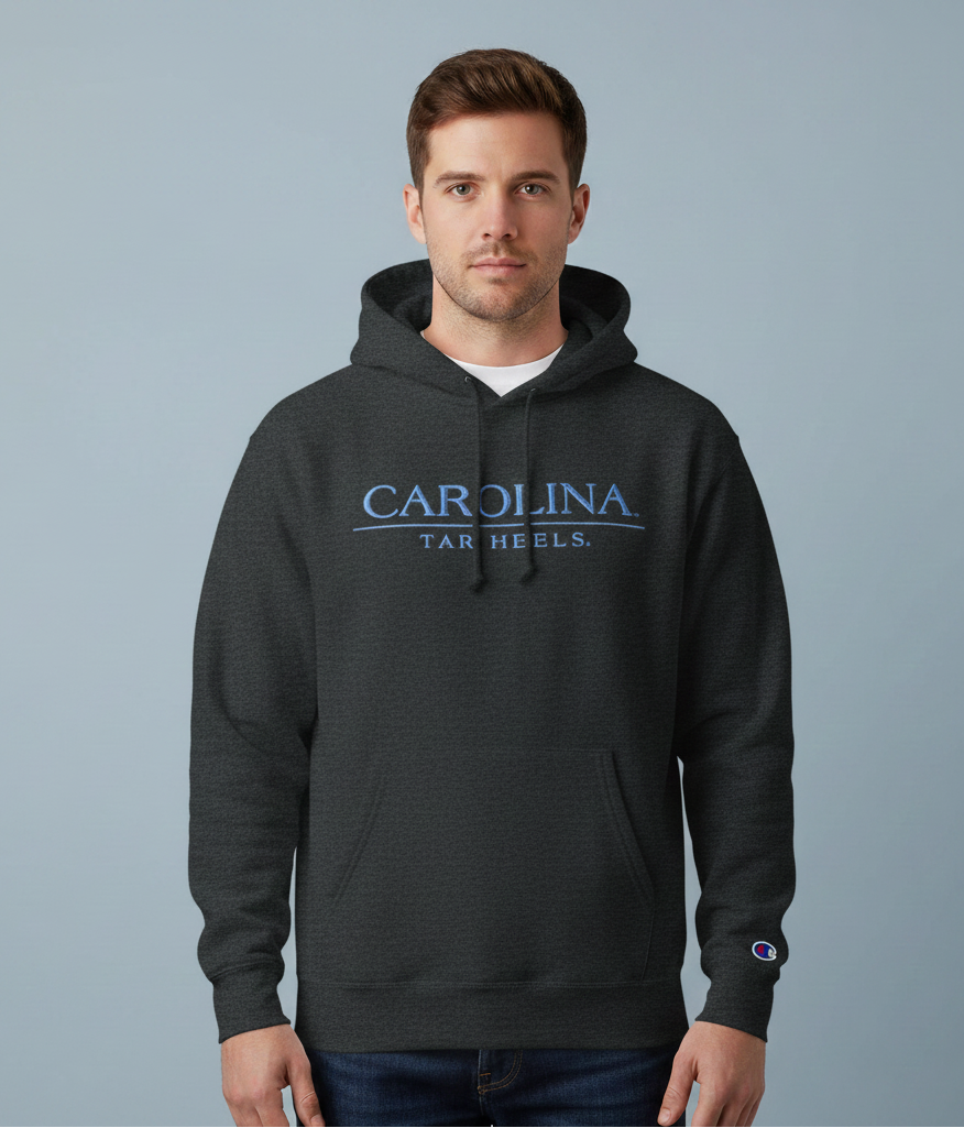 Carolina Tar Heels Embroidered Hoodie