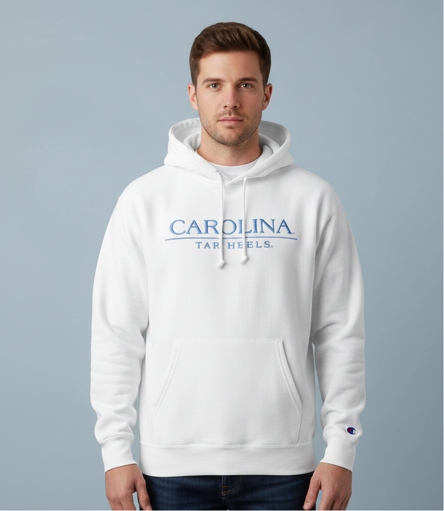 Carolina Tar Heels Embroidered Hoodie