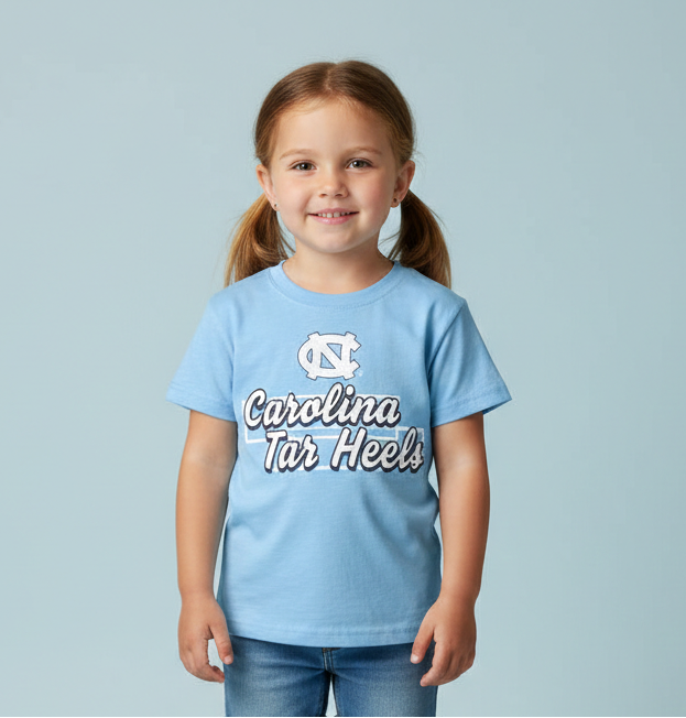 Carolina Cursive Tar Heels Girls T-Shirt