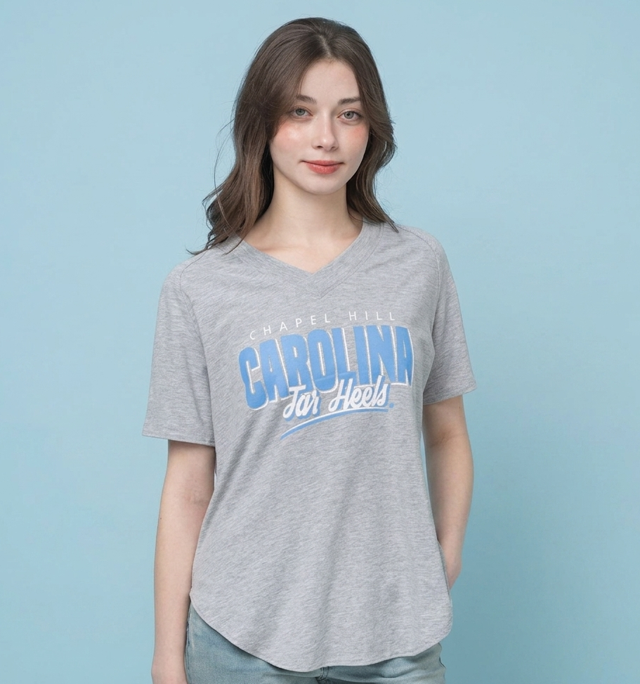 Carolina Tar Heels Grey Women's Top