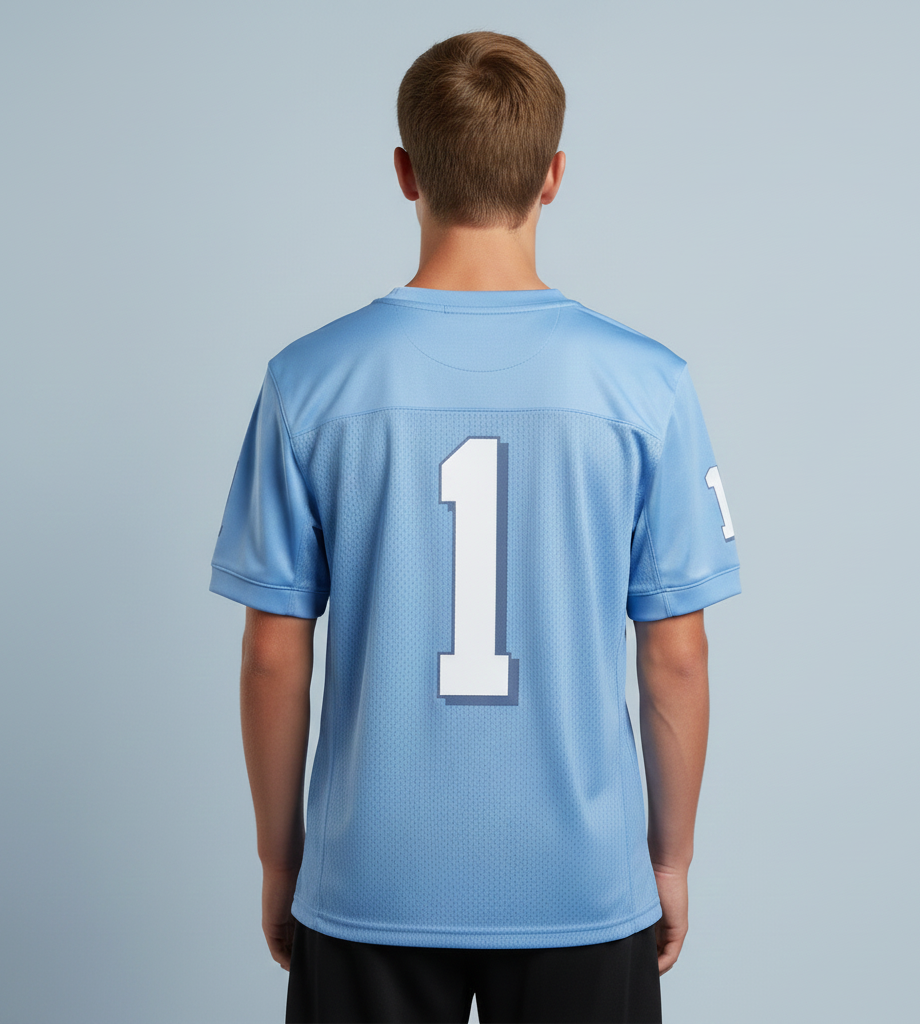 Carolina #1 Youth Football Jersey
