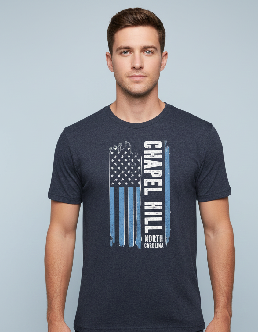 Chapel Hill - USA Flag T-shirt