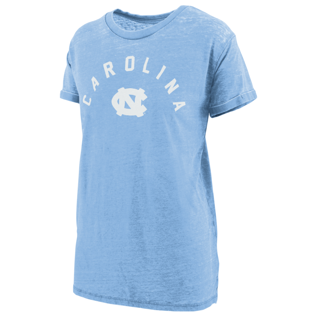 Women's Arched Carolina and UNC Logo T-shirt
