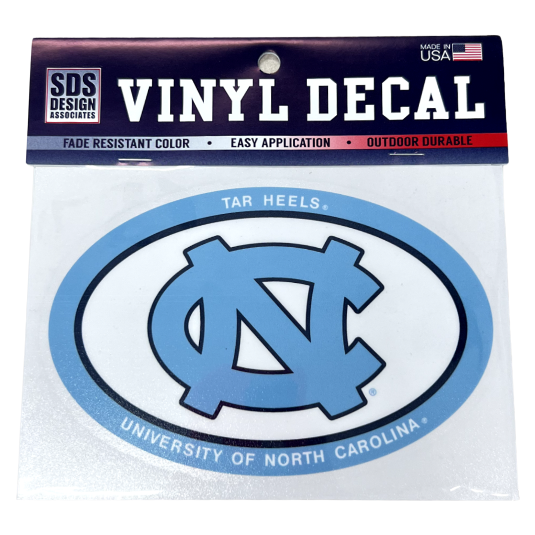 6" Tar Heels UNC Logo Vinyl Decal