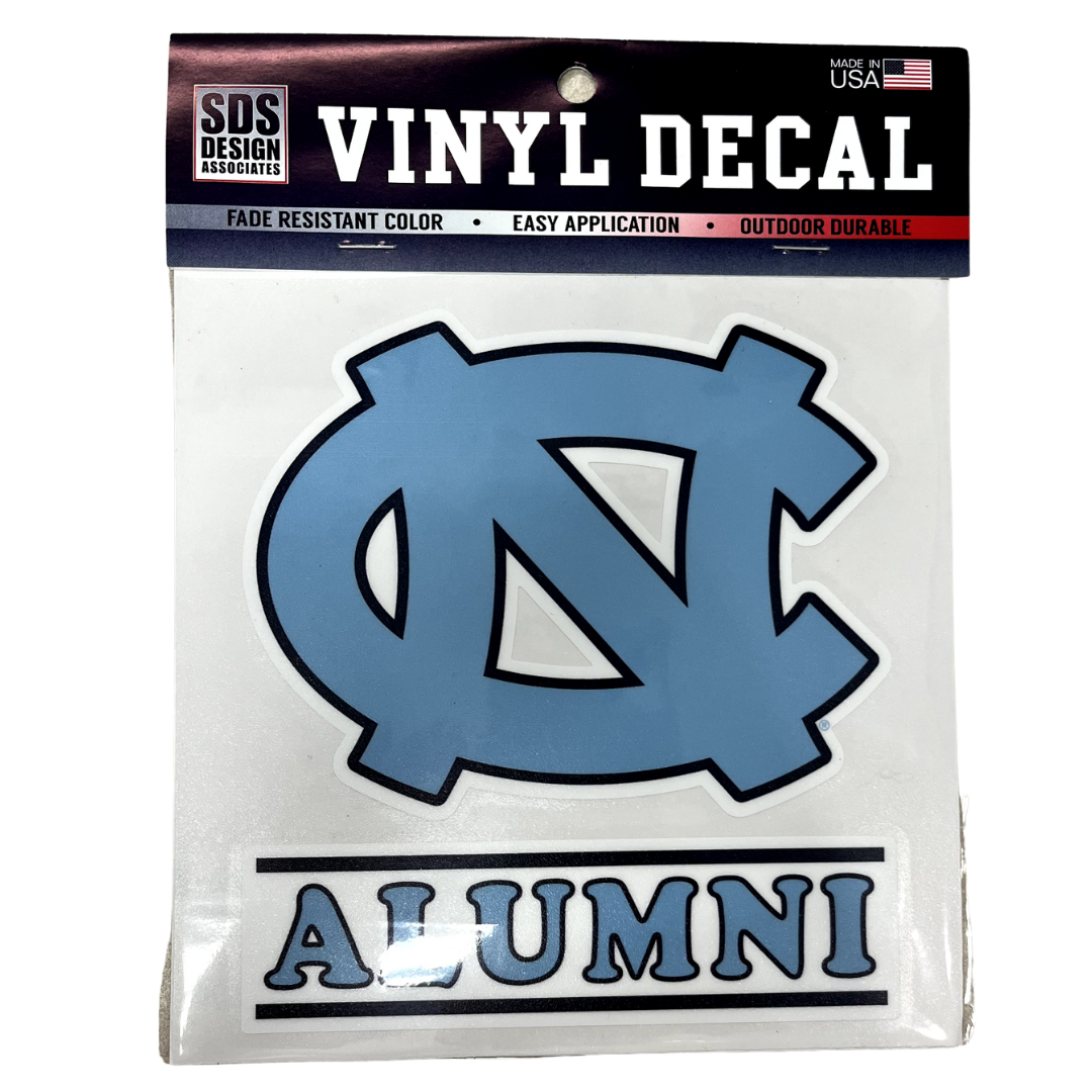 6" UNC Logo Alumni Vinyl Decal