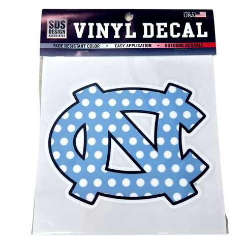 6" UNC Polka Dot Vinyl Decal