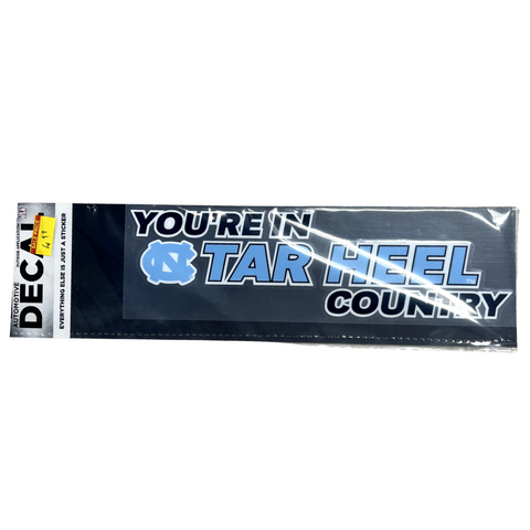 You're In Tar Heel Country Auto Decal
