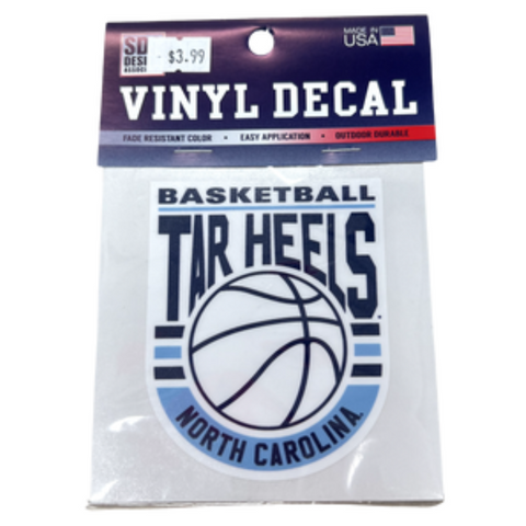 Tar Heels Basketball Vinyl Decal