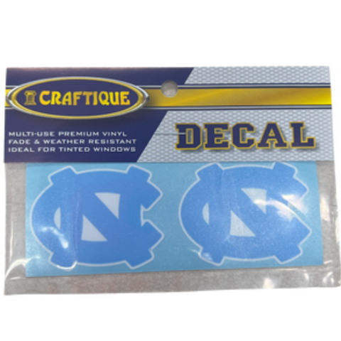 Two Pack UNC Logo Decal