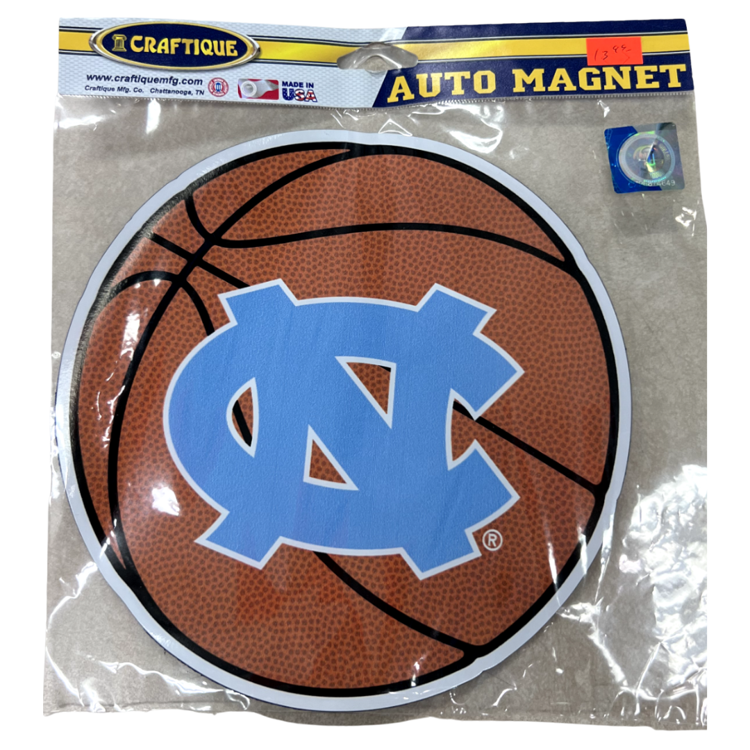 Large UNC Basketball Auto Magnet