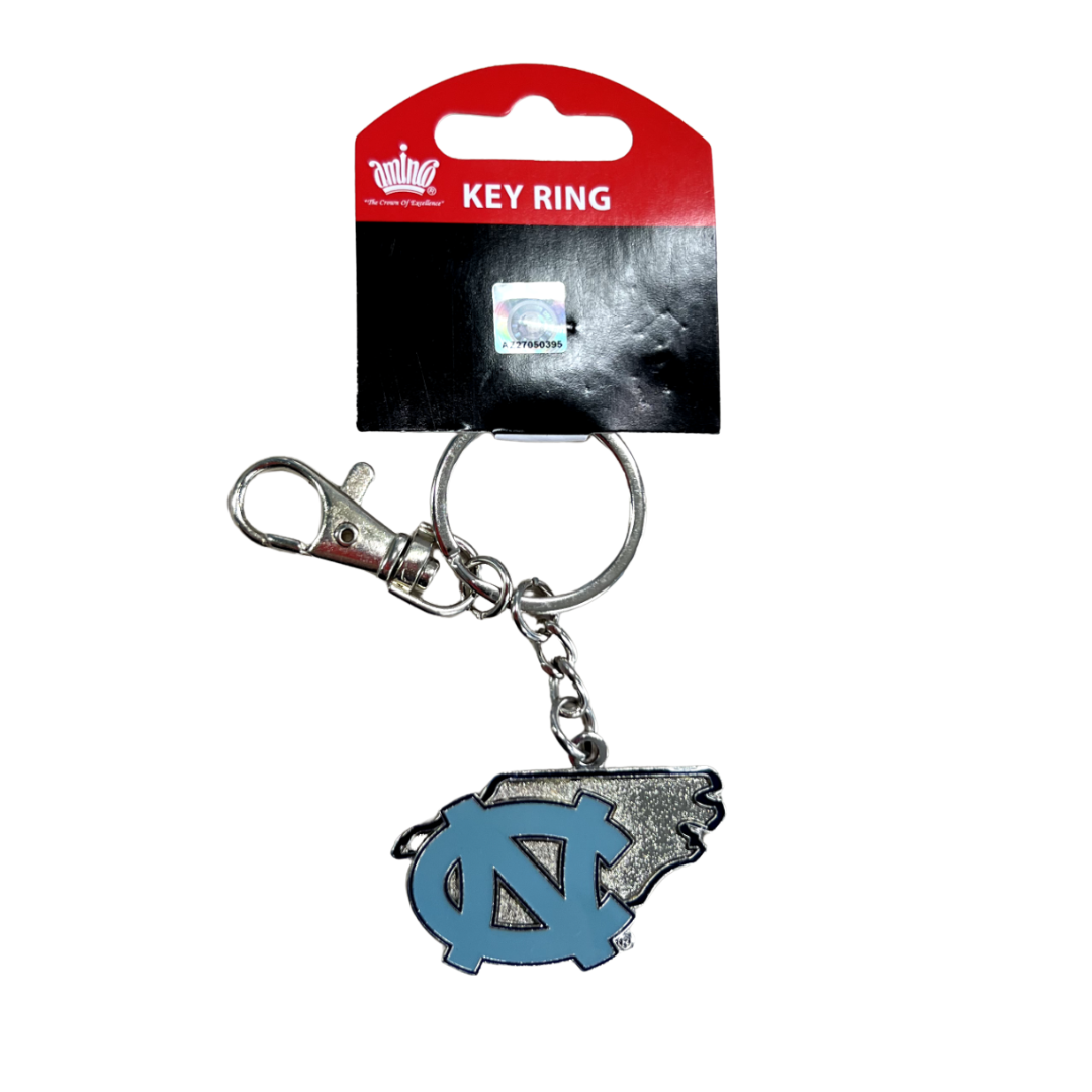 State of UNC Logo Key Ring
