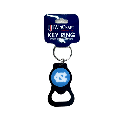 Black and UNC Blue Keychain Bottle Opener