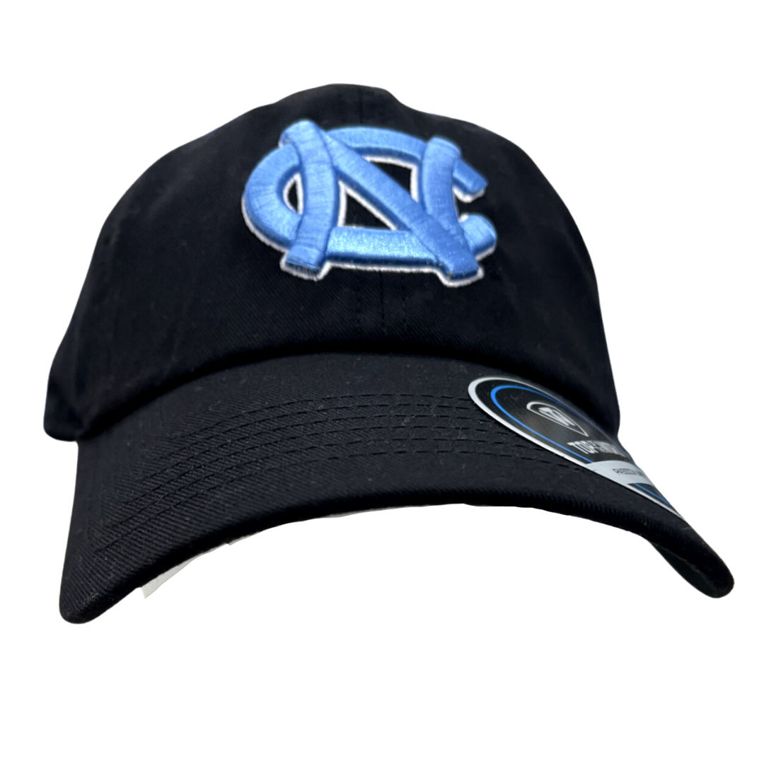 Carolina Blue UNC Logo Black Cap