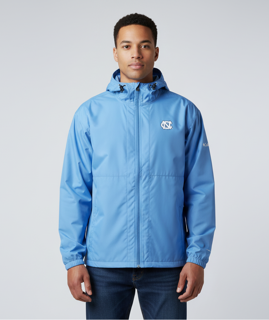 Columbia UNC Logo Windbreaker