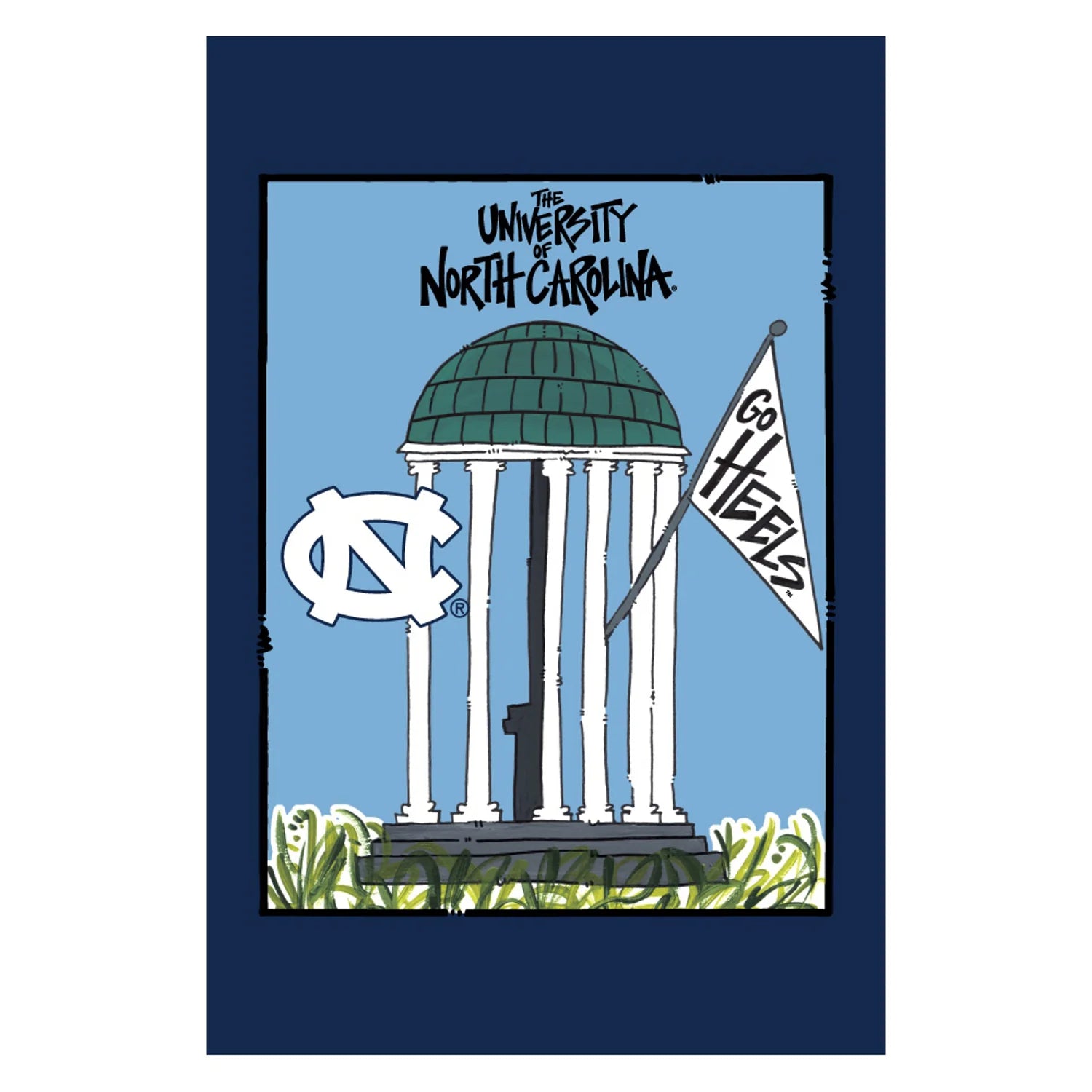 UNC Old Well Garden Flag