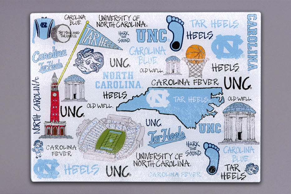 UNC Tempered Glass Cutting Board