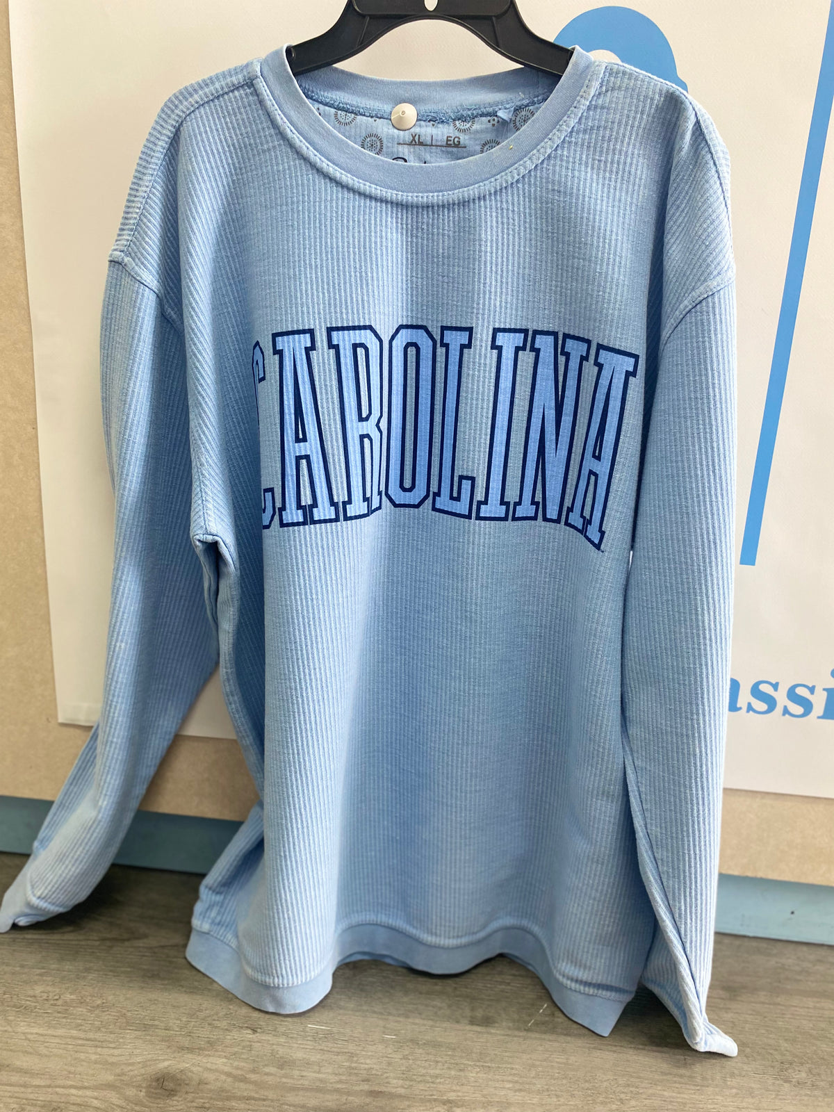 Carolina blue Southlawn Ribbed Long-sleeve T-shirt