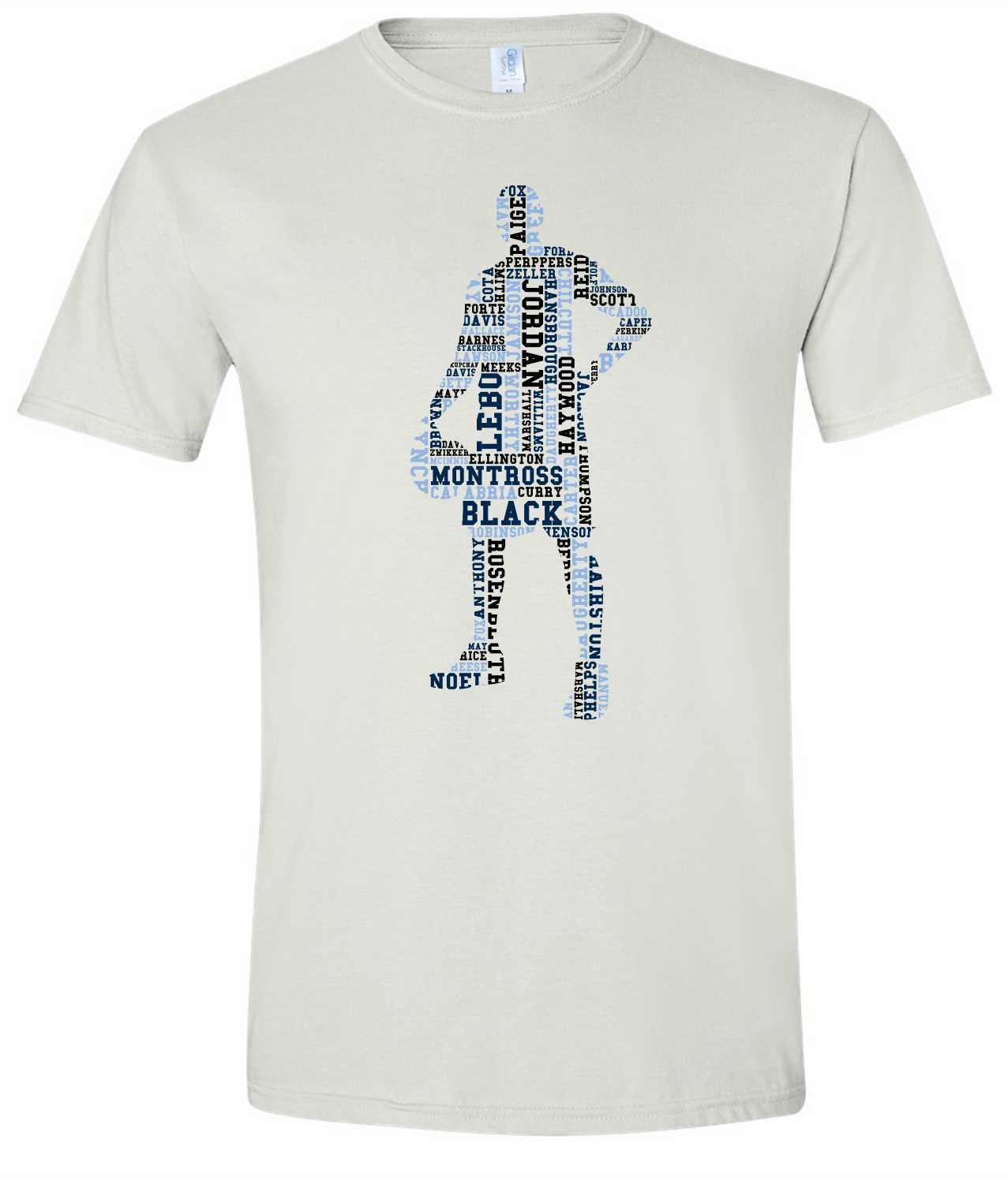 Favorite UNC Basketball Players Outline T-Shirt