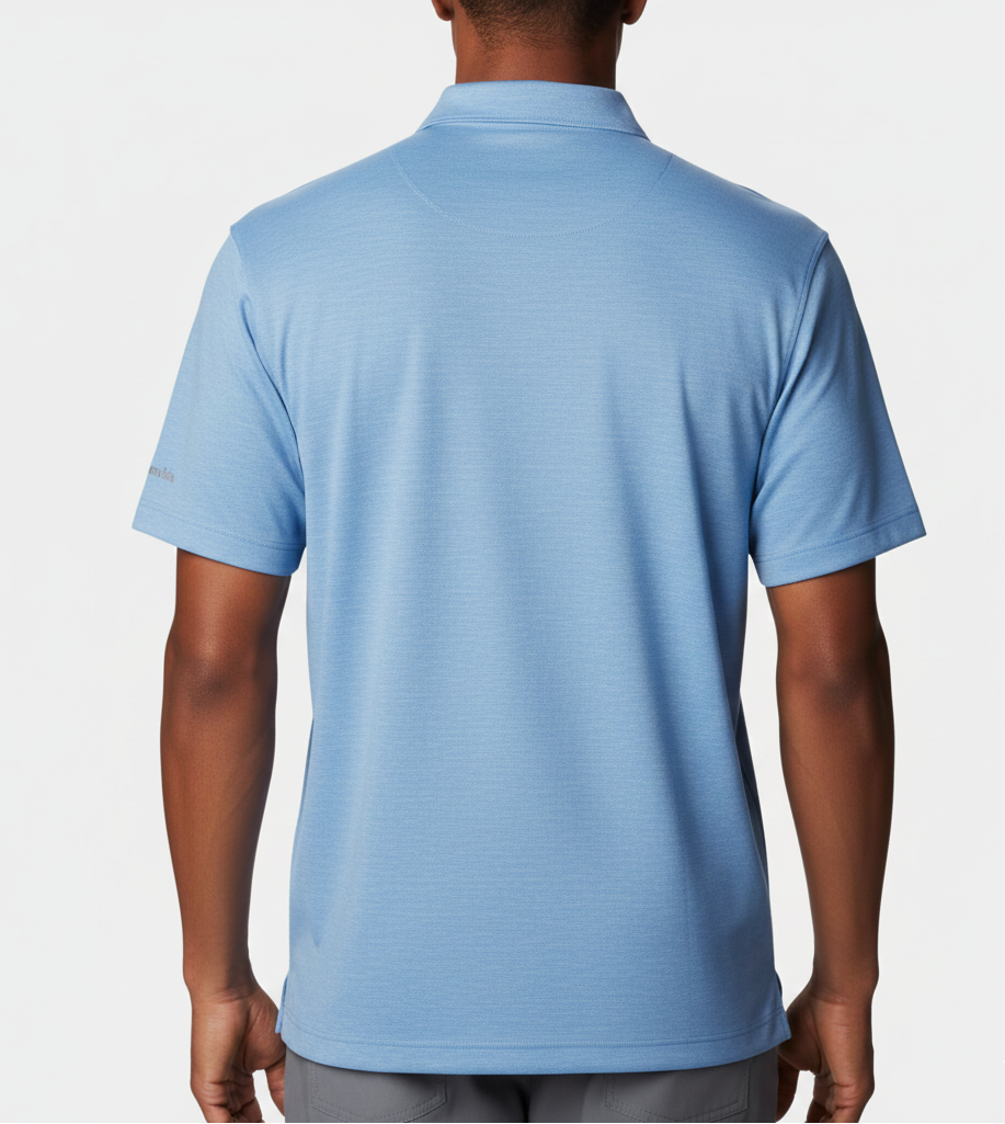 Columbia UNC Logo Striped Sand Tee Polo