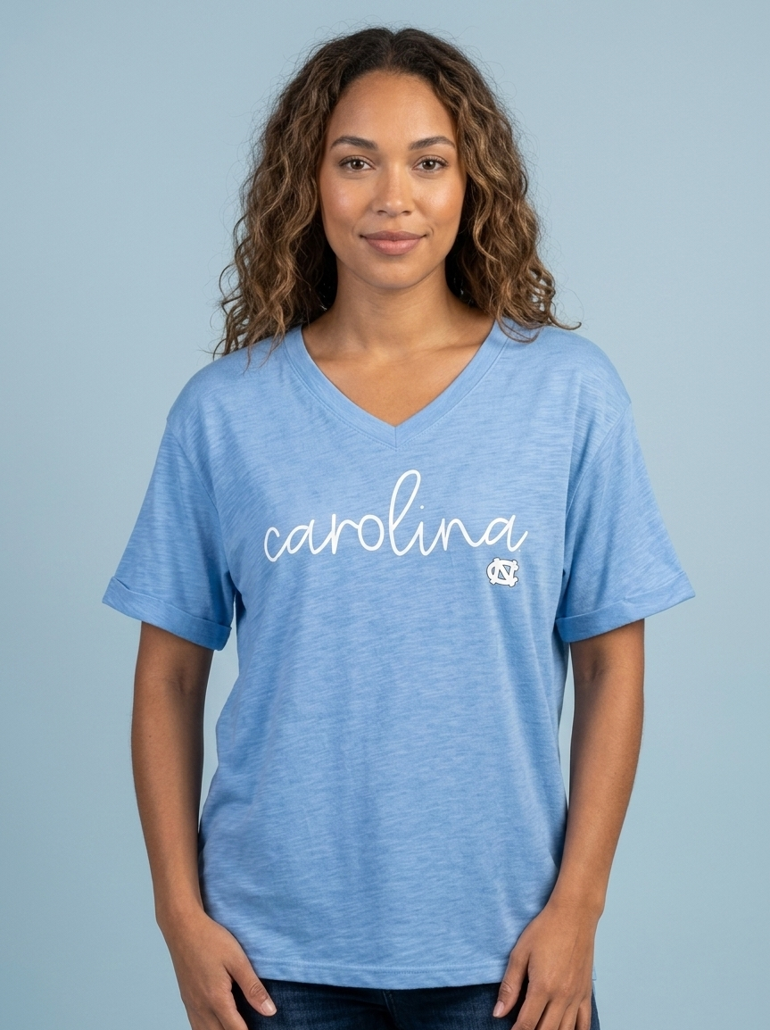 Alexandra V-Neck Slub Top