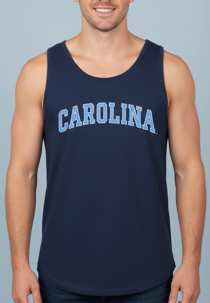 Carolina Logo Navy Tank Top