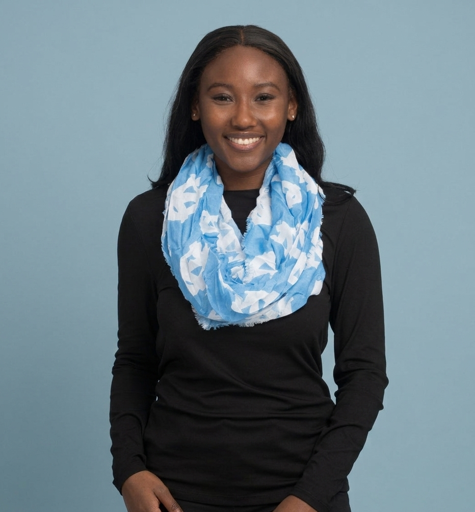 UNC Blue Logo Scarf