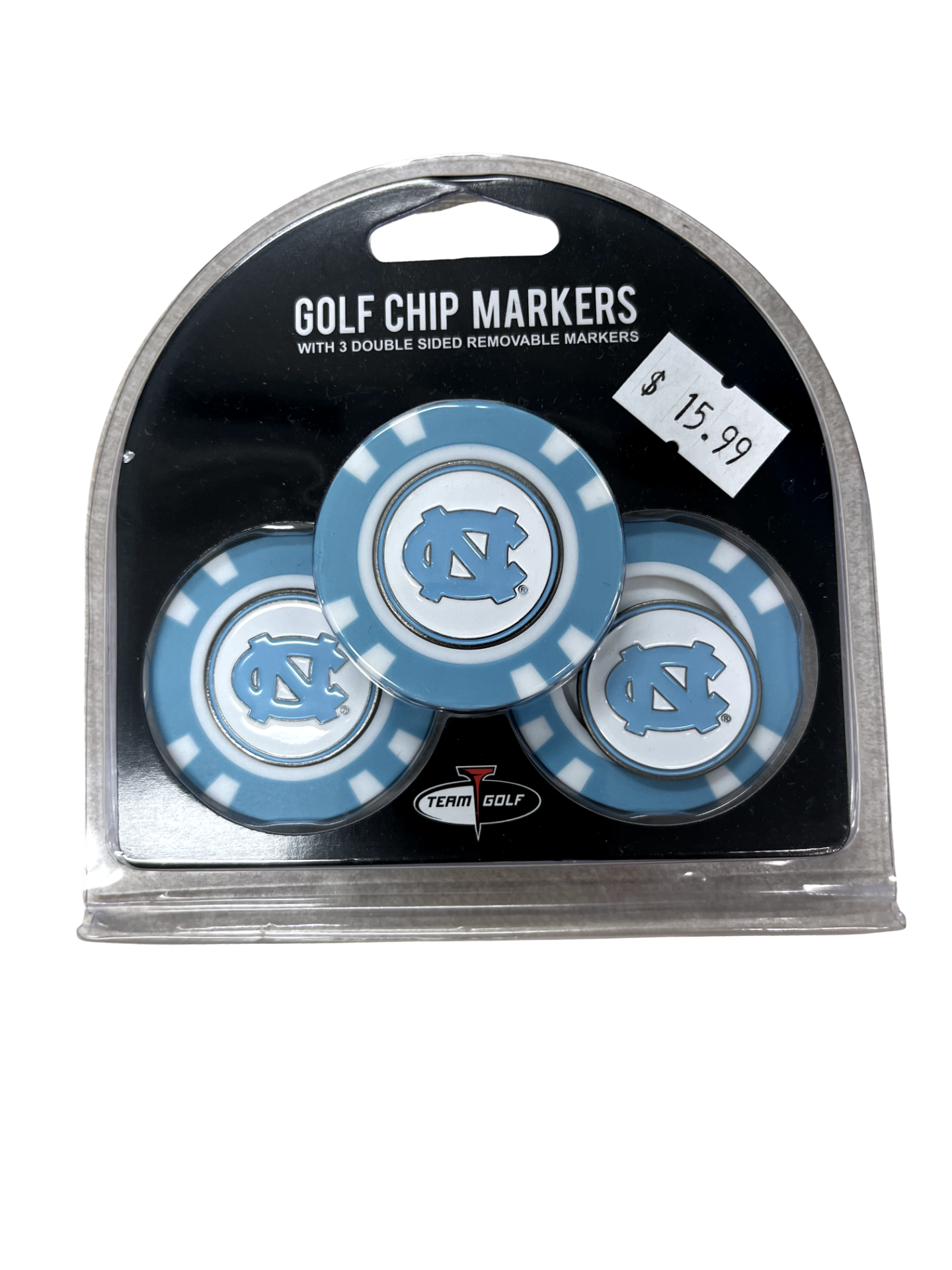 UNC Golf Chip- and Removable Markers 3-Pack