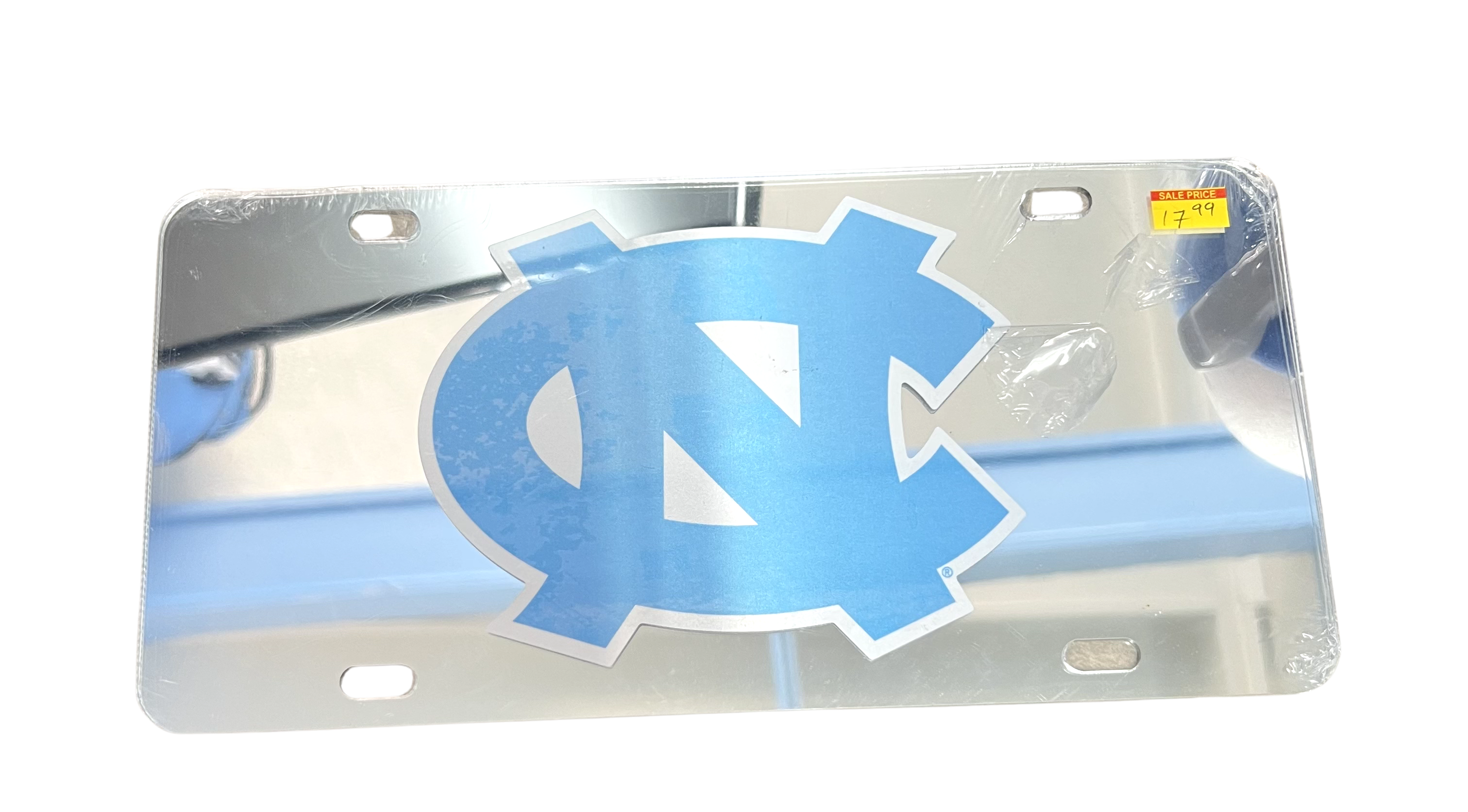 UNC Logo Reflective License Plate