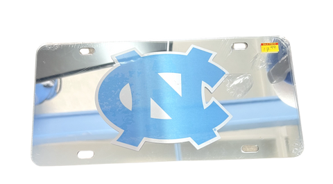 UNC Logo Reflective License Plate