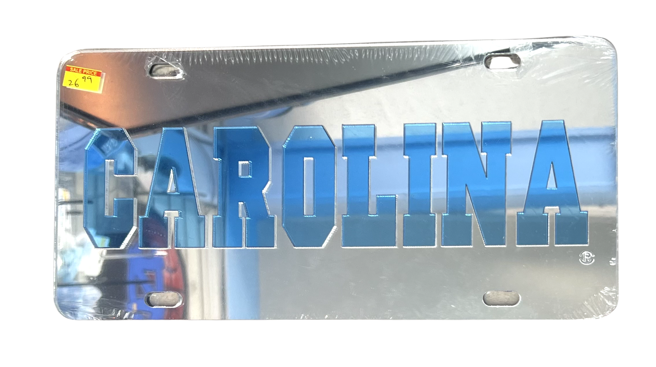 Silver Reflective Carolina License Plate