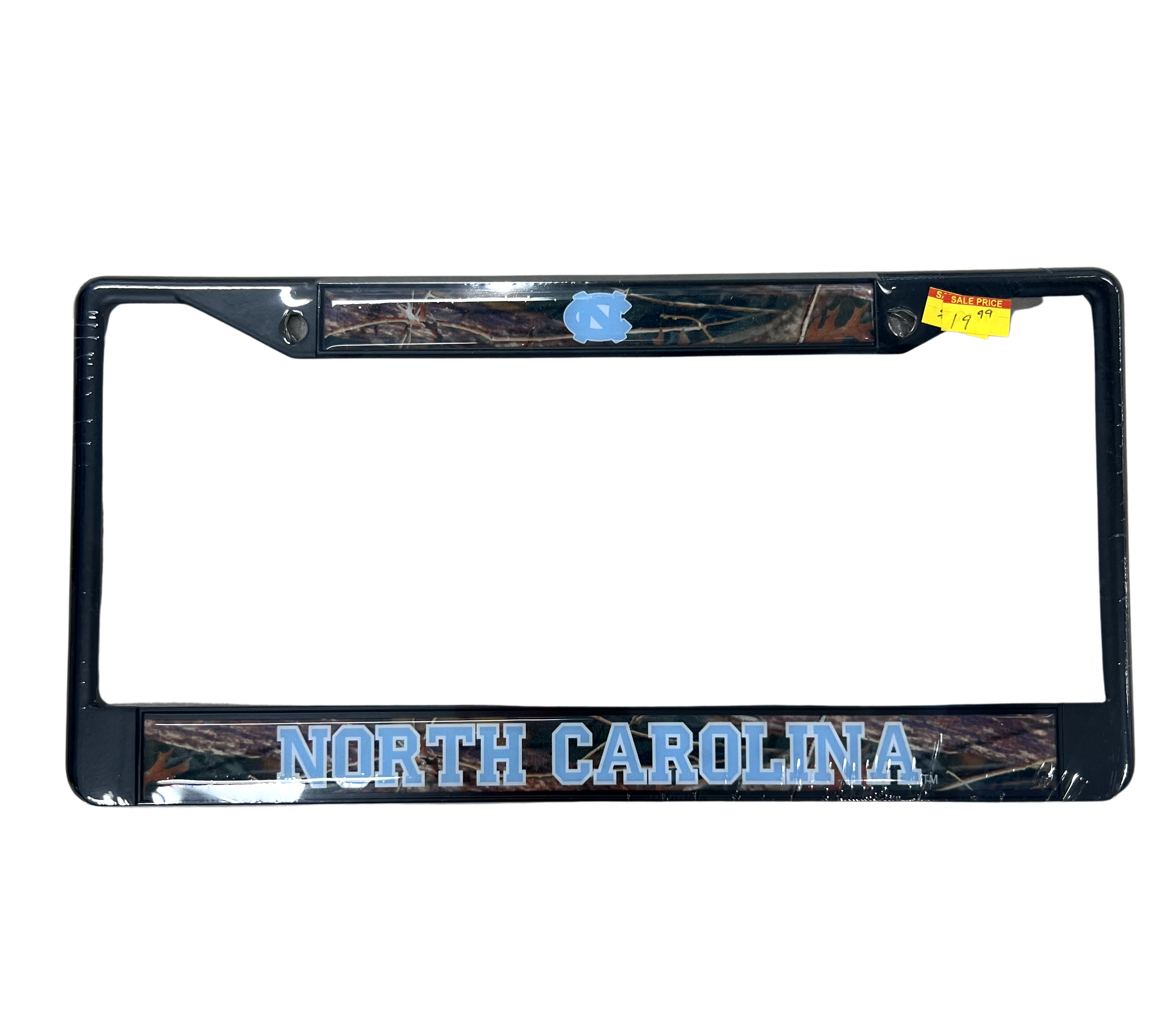 Camo UNC License Plate Frame