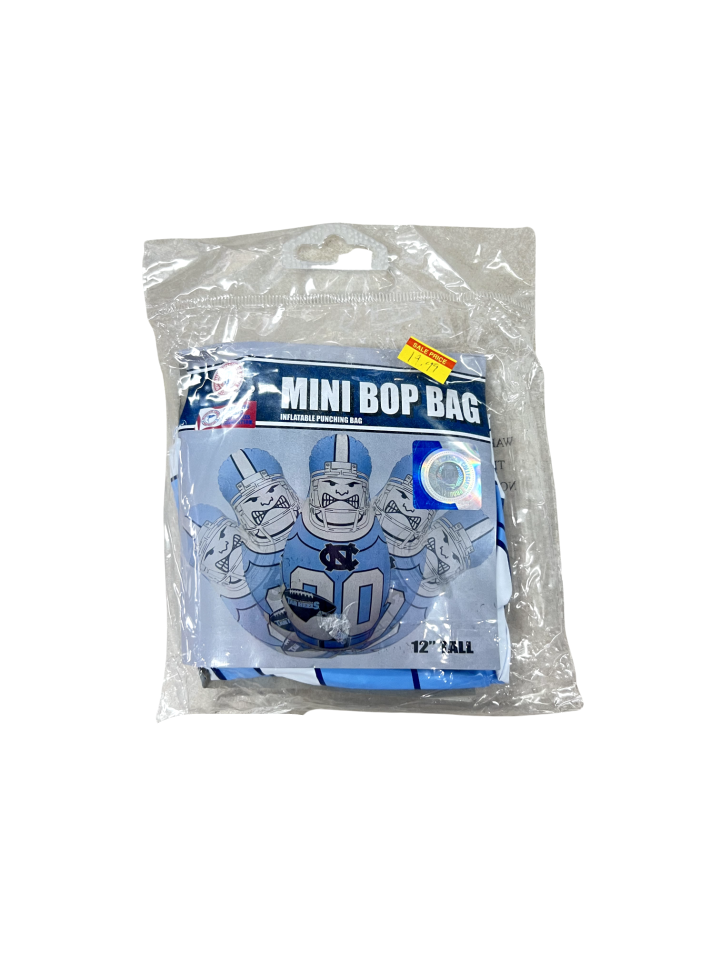 UNC Football Mini Bop Bag