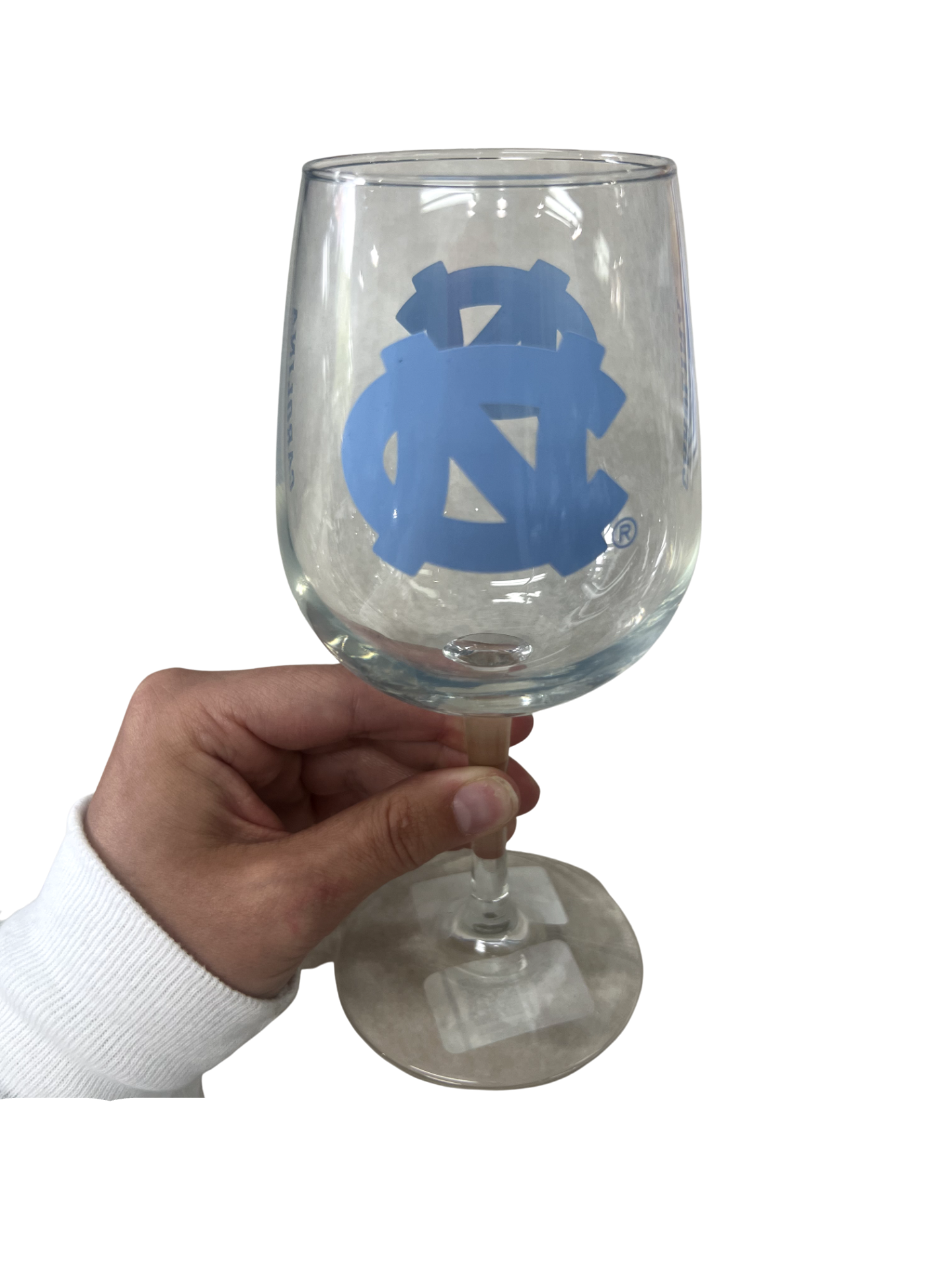 UNC Stemmed Wine Glass