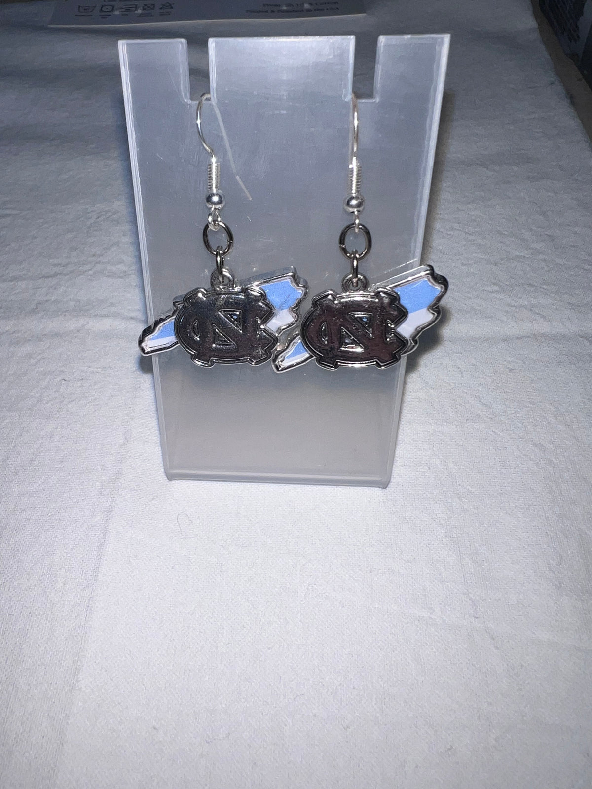 UNC Logo and State Pendant Earrings