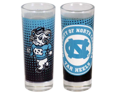 UNC Double Sided Tall Shot Glass