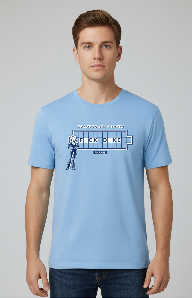 “I'd Like to Buy a Vowel” Hate Duke T-Shirt