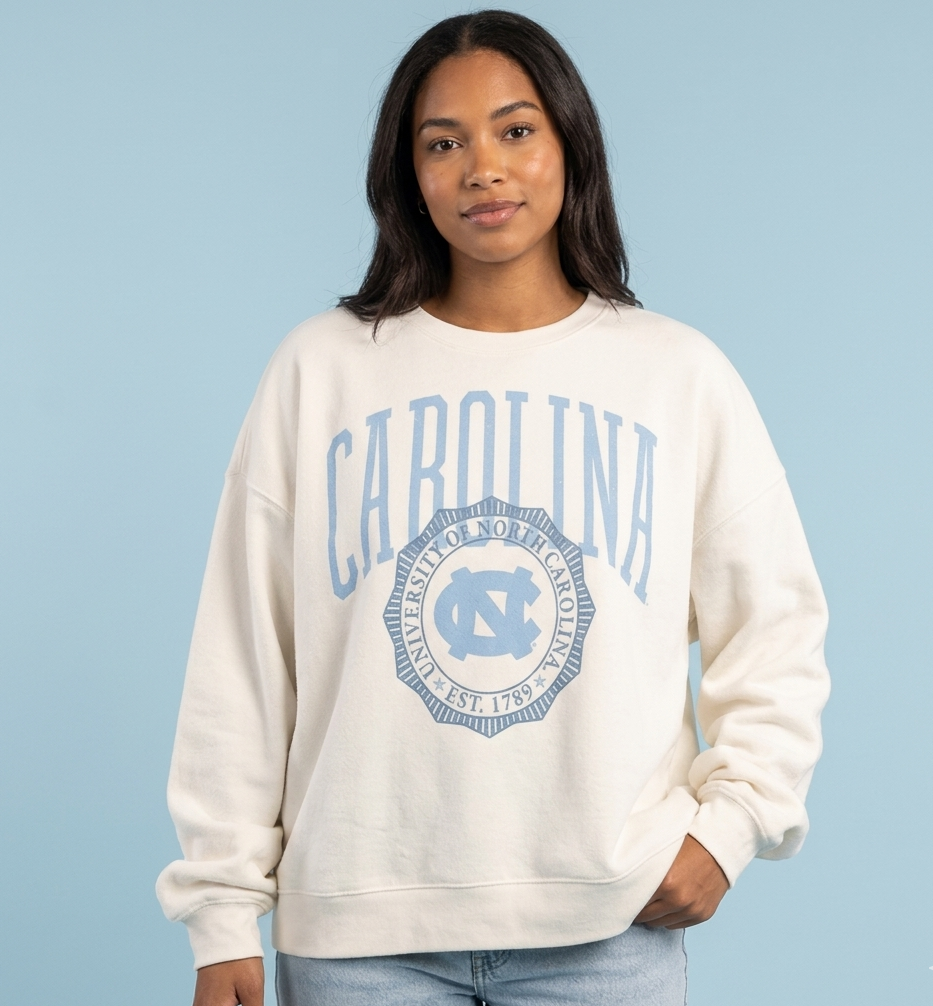North Carolina "Lawrence" - Fleece Crewneck