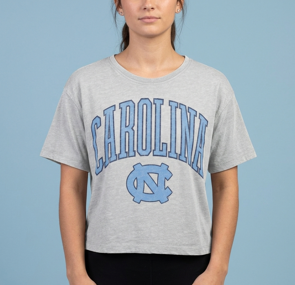 North Carolina "New Zealand" - Short-Sleeve Vintage Waist-Length Top