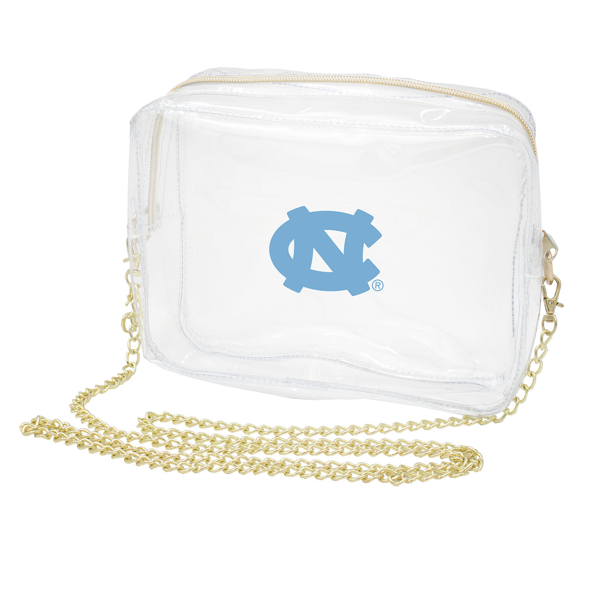 Clear UNC Bag with Gold Chain