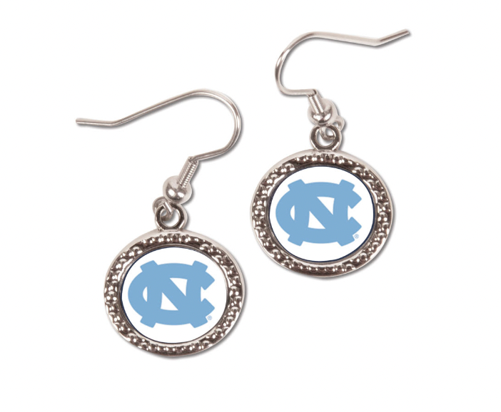 UNC Earrings Carded Round