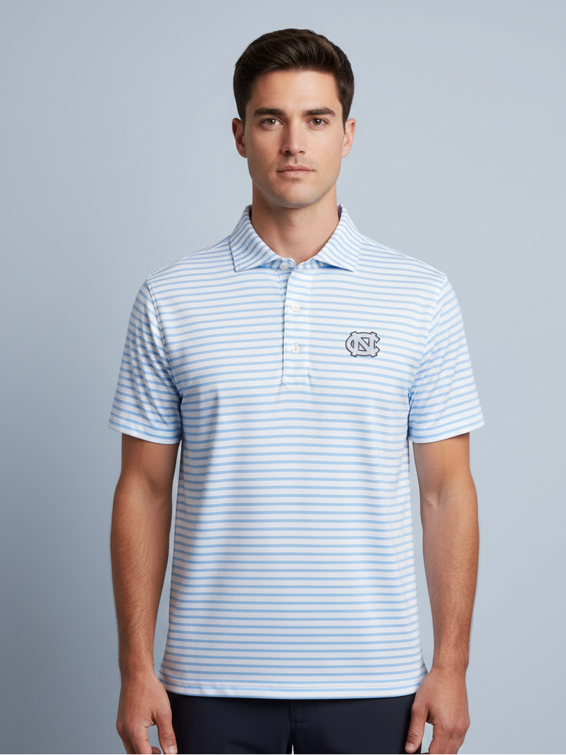Turtleson UNC Gus Stripe Polo