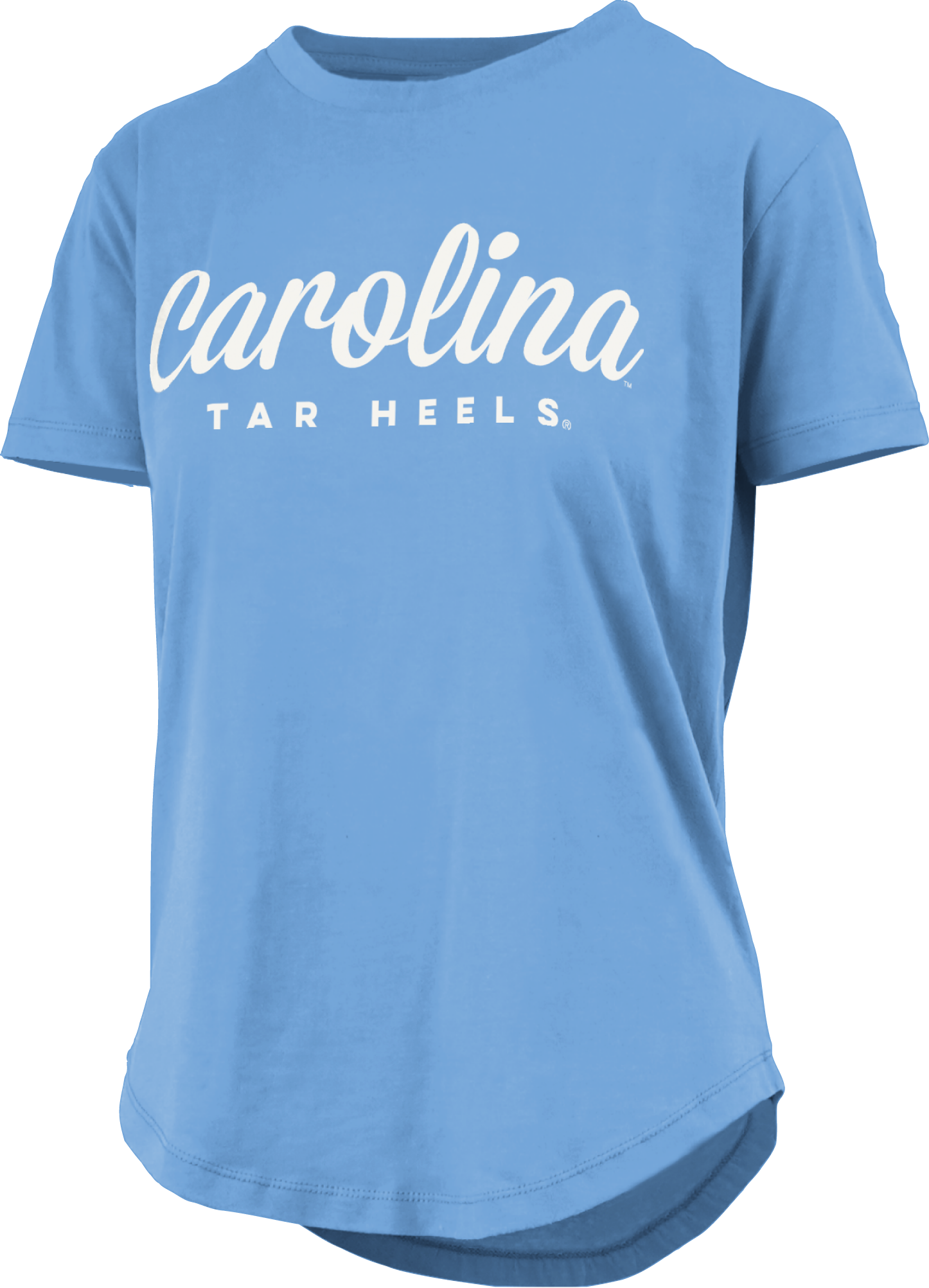 Women's Cursive Carolina Tar Heels Aleena T-shirt