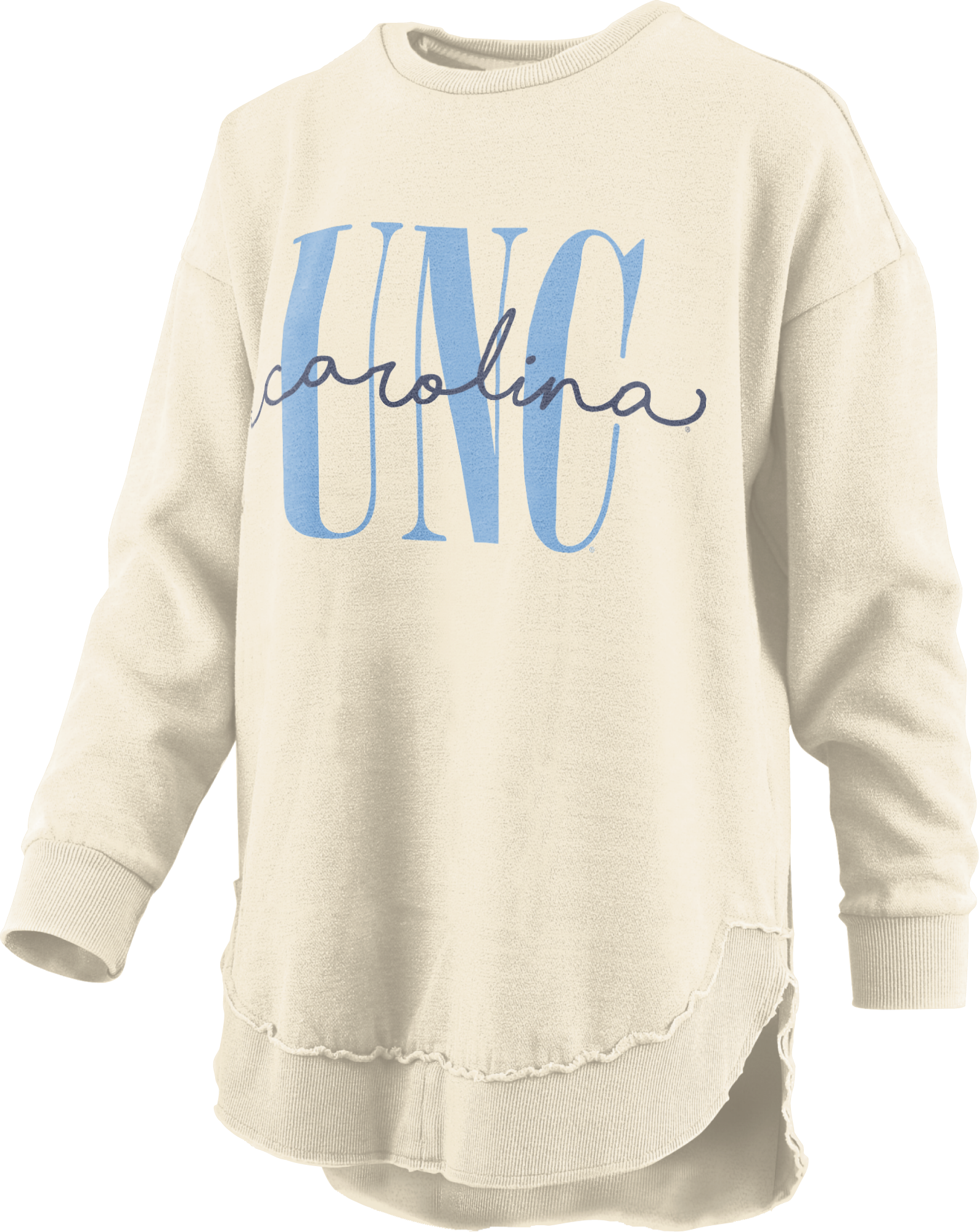 North Carolina "Coral" - Long-Sleeve Fleece Crewneck