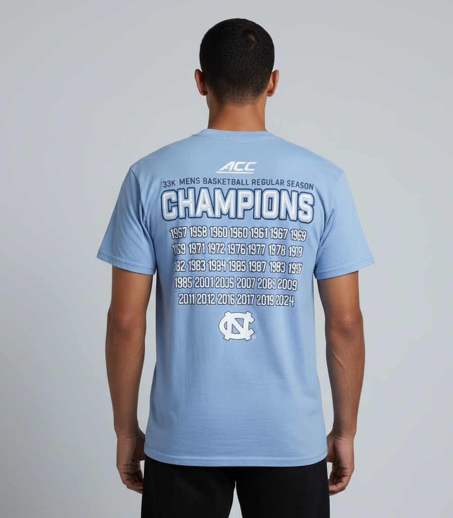 UNC Basketball 2024 ACC Regular Season Champions T-Shirt