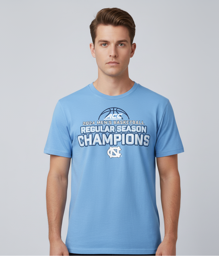 UNC Basketball 2024 ACC Regular Season Champions T-Shirt