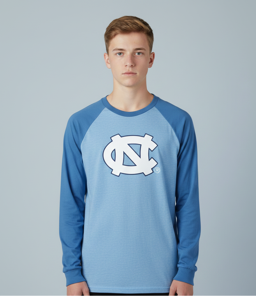 UNC Boys Raglan Long-Sleeve Shirt - Kids