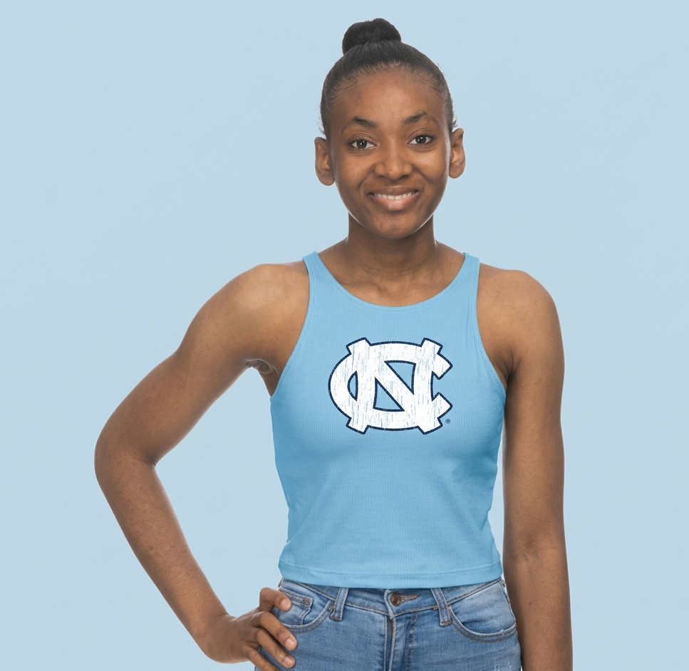 UNC Logo Blue Tank Top